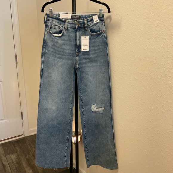 Judy Blue Denim - Judy Blue, HW Retro Wide Leg, Medium Blue Wash, Sz 3/26